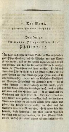 Dedikazion an meine Pflege-Schwester Philippine