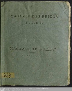 1.1807: Magazin des Kriegs