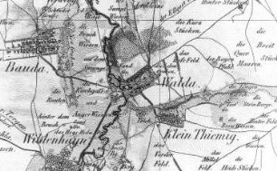 Wildenhain-Walda-Kleinthiemig. Oberreit, Sect. Großenhain, 1841/43