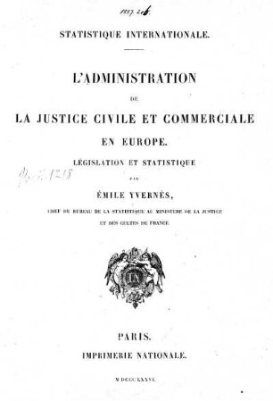 Statistique internationale : l'administration de la justice civile et commerciale en Europe