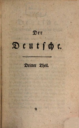 Der Deutsche. 3 = Stück 27 - 39. 1771