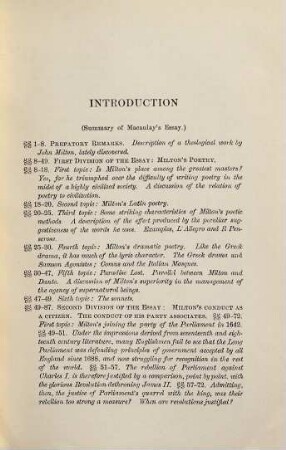Essay on Milton : Ed. with notes and an introd. by James Greenleaf Croswell. Pref. by P. A. Barnett. [John Milton]