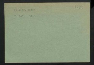 Geißler, Anton
