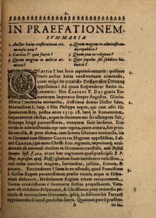 Commentarius Rationalis In Carolinam Sanctionem Criminalem, Vulgo Die peinliche Halßgerichts Ordnung dictam, quatenus De Processu Criminali agitur : Additis etiam iis, quae in iure Bavarico magis declarata, vel addita, vel mutata reperiuntur