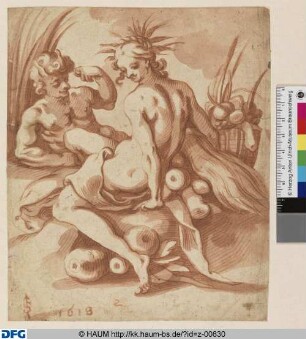 Ceres und Satyr