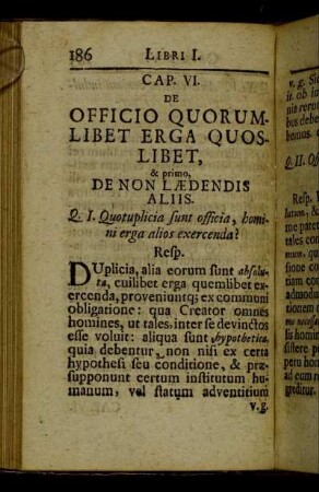 Cap. VI. De officio quorum-libet erga quos-libet,[...]
