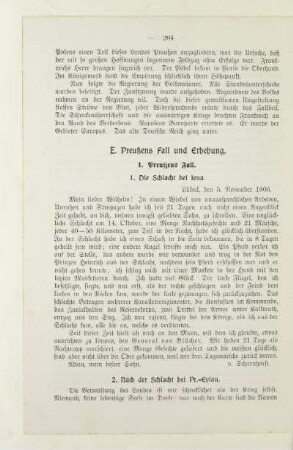 E. Preußens Fall und Erhebung