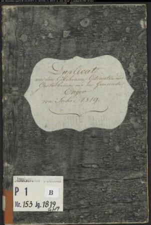 Kirchenbuchduplikate der evangelischen Gemeinde Enger, Kreis Herford (GHT 1819). (Gemeinde: Evangelische Gemeinde Enger)