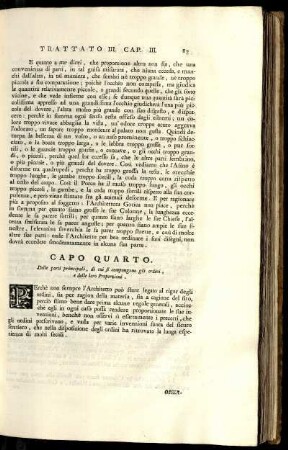 Capo 4. Delle parti principali degli ordini, e loro proporzioni.
