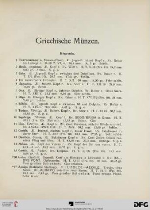 Griechische Münzen (Nr. 1-504)