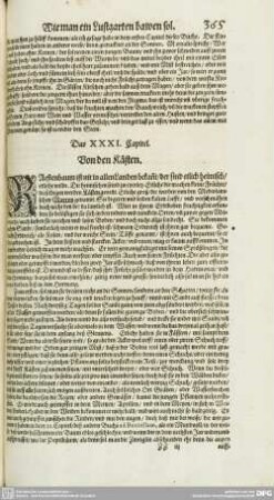Das XXXI. Capitel. - Das viertzigste Capitel.
