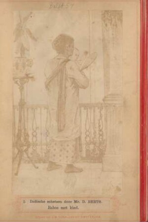 I. Indische schetsen door Mr. D. Beets. Baboe met kind