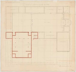 Fischer, Theodor; München - Laim; Ev. Kirche und Gemeindesaal - Aufteilungsschema