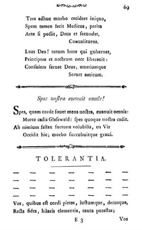 TOLERANTIA.