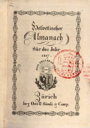 Helvetischer Almanach. 1817