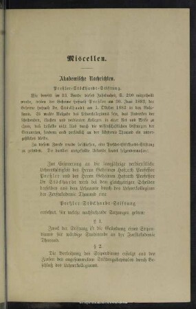 IV.1 Akademische Nachrichten