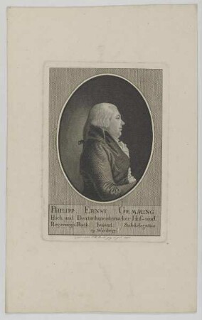 Bildnis des Philipp Ernst Gemming