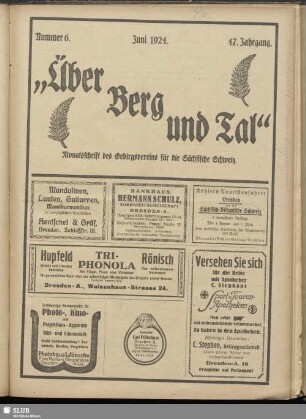 Nummer 6, Juni 1924