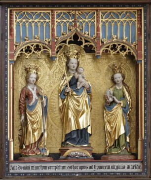 Marienaltar — Madonna mit den Heiligen Agnes und Katharina