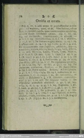 Omissa et errata