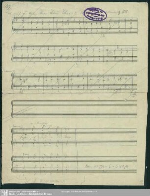 3 Sacred songs - Mus.11302-E-531,11 : Coro, org; RMWV 255/18, 384, 253/79