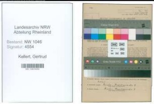 Entnazifizierung Gertrud Kellert , geb. 23.09.1909 ()