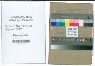Entnazifizierung Karl Kemmer , geb. 30.04.1897 (Buerovorsteher)