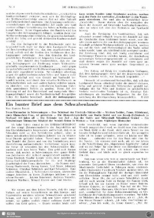 Ein bunter Brief aus dem Schwabenlande
