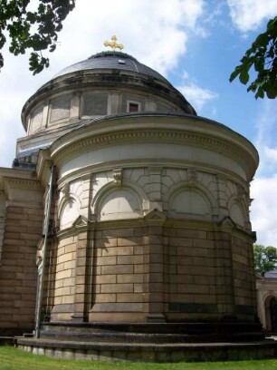 Dresden: Trauerhalle Johannisfriedhof Tolkewitz