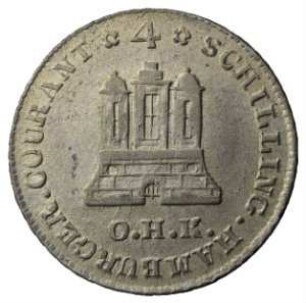 Fundmünze, 4 Schilling (Klippe), 1797