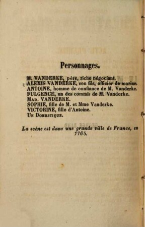 Le Mariage de Victorine : comédie en trois actes