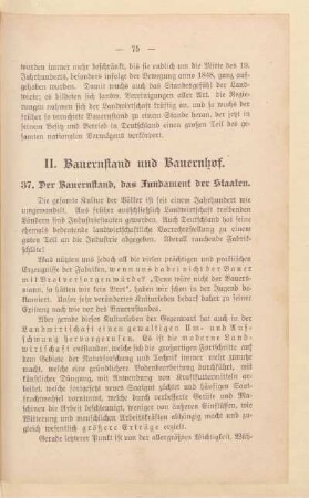 II. Bauernstand und Baunerhof
