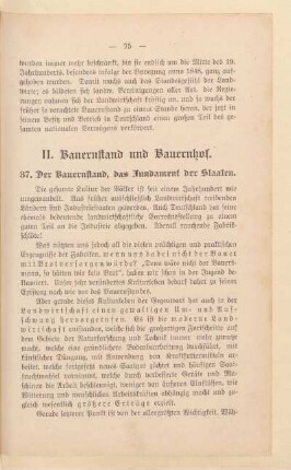 II. Bauernstand und Baunerhof