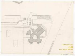 Grundschule Reinickendorf (heute: Reineke-Fuchs-Schule), Berlin-Reinickendorf: 1. Vorprojekt. Lageplan 1:500