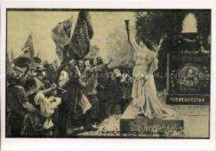 Aus der Geschichte der russischen revolutionären Postkarte Nr. 2