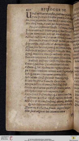 Epilogus de crit. doct. Christ.