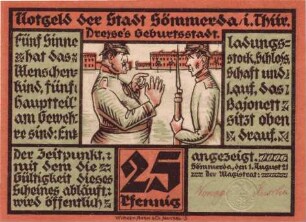 Notgeld der Stadt Sömmerda in Thüringen