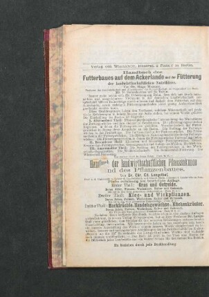 Verlag von Wiegandt, Hempel & Parey in Berlin