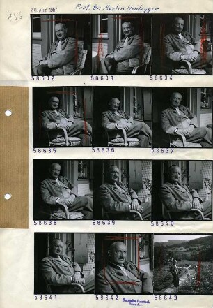 Portraitserie Martin Heidegger