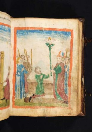 Prüfung von Marias Bewerbern: Joseph mit erblühter Gerte