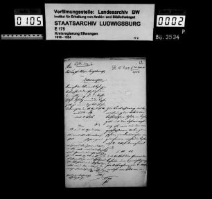 Schuldenwesen der kath. Schulgemeinde Kupferzell