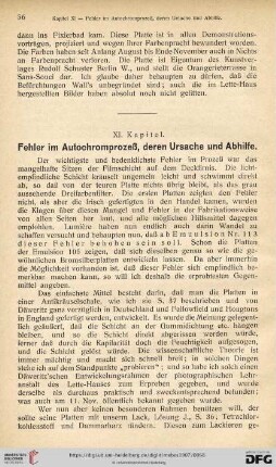 XI. Kapitel