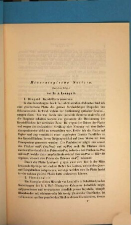 Mineralogische Notizen, 13