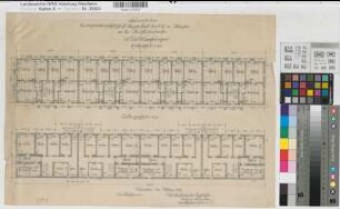 Münster (Münster) Volkswohnungen Oberschlesienstraße Grundrisse Keller- und Erdgeschoß 1938 1 : 100 39 x 54 Zeichnung Wohnstättengesellschaft Münsterland Wohnungsgesellschaft Münsterland