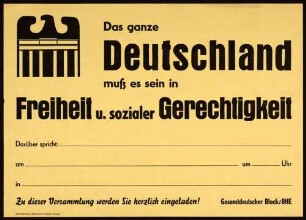 GB/BHE, Bundestagswahl 1957