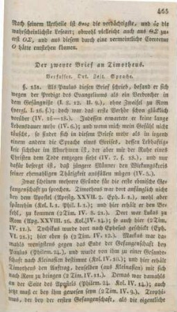 465-470 Der zweyte Brief an Timotheus