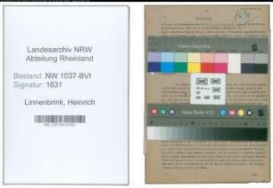 Entnazifizierung Heinrich Linnenbrink , geb. 18.12.1909 (Buchhalter)
