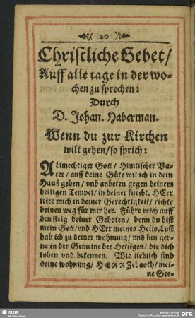 Eine anruffung zu Gott, umb Geist und Gnade recht zu beten