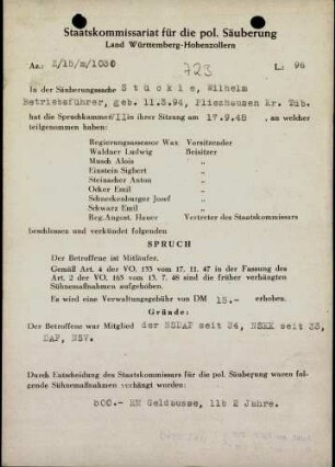 Stückle, Wilhelm