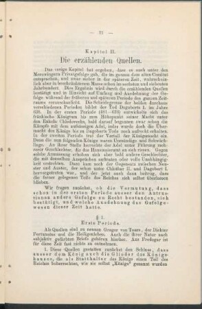 Kapitel II. Die erzählenden Quellen.